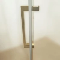 Душевой уголок Triton Альфа -Голд 90x90x202, с поддоном, профиль золото, стекло прозрачное