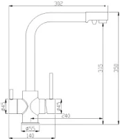 Смеситель для кухни Steel Hammer SH 552 BLACK BR Смеситель для кухни Steel Hammer SH 552 BLACK BR