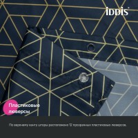 Штора для ванной IDDIS Base BG05P24i11 240х200, синяя