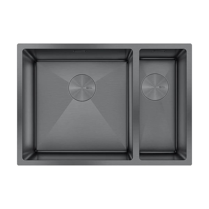 Мойка кухонная Seaman Eco Marino SME-575DR-GL.A R, gun light