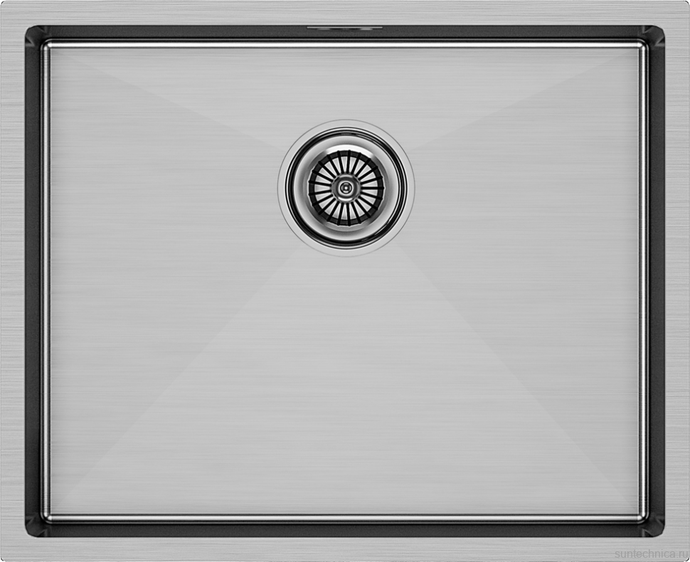 Комплект Мойка Paulmark Next PM215444-BS брашированная нержавеющая сталь + Измельчитель Intenso