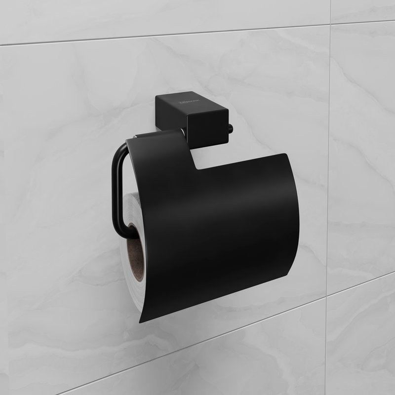 Держатель туалетной бумаги Lemark Smooth line 9722011 черный