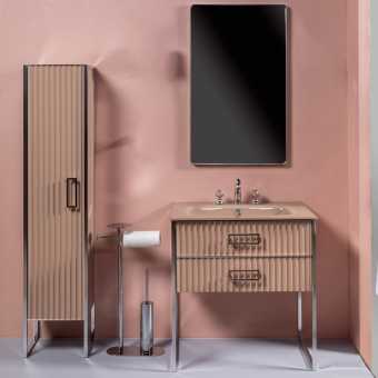 Мебель для ванной Armadi Art Monaco 80 капучино, хром
