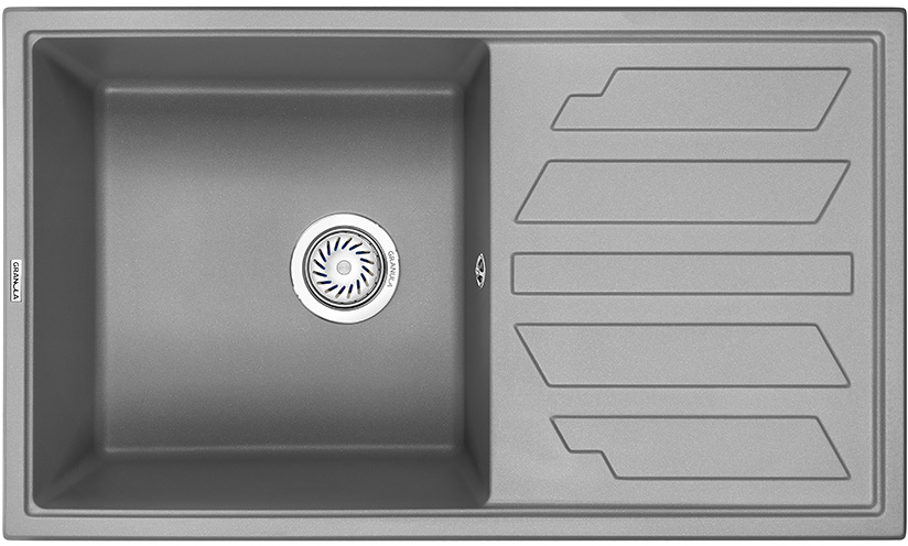 Мойка кухонная Granula 8002, алюминиум