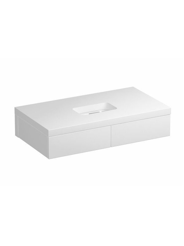 Тумба под раковину со столешницей Ravak Formy SD 120 глянцевая белая