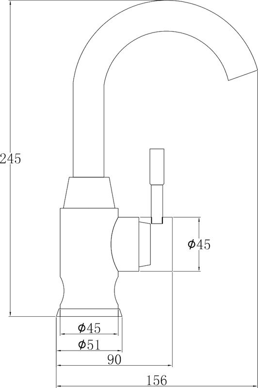 Смеситель для кухни Steel Hammer Inox SH 6166 INOX