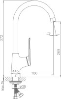 Смеситель для кухни Haiba HB595 HB70595
