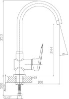Смеситель для кухни Haiba HB07 HB4007