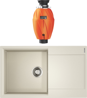 Комплект Мойка Omoikiri Daisen 86 пастила + Измельчитель Nagare 1000