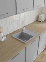 Мойка кухонная Domaci Болонья М-150-005 серая Мойка кухонная Domaci Болонья М-150-005 серая