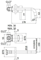 Смеситель для раковины Paffoni Light LIG006HG70 С ВНУТРЕННЕЙ ЧАСТЬЮ медовое золото Смеситель для раковины Paffoni Light LIG006HG70 С ВНУТРЕННЕЙ ЧАСТЬЮ медовое золото