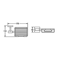 Мыльница Rose RG30H RG3004H золото, черный
