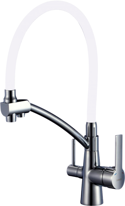 Смеситель для кухни Savol S-L1805L-02 с гибким изливом