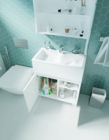 Мебель для ванной комнаты 1MarKa Mira 60H белый глянец