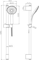 Душевой гарнитур Rossinka AC-26 AC-26 Душевой гарнитур Rossinka AC-26 AC-26
