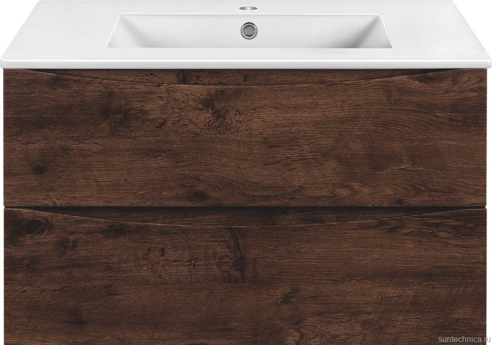 Тумба с раковиной Vincea Mia 80 темный дуб, раковина VBS-13980