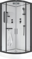 Душевая кабина Ceruttispa Viva 101B 100x100, профиль черный