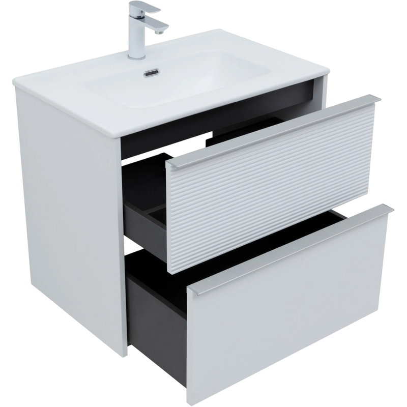 Тумба под раковину без столешницы Aquanet Вита 70 подвесная, белая матовая