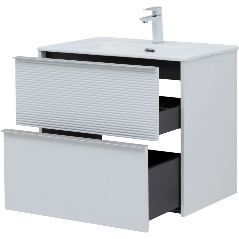 Тумба под раковину без столешницы Aquanet Вита 70 подвесная, белая матовая