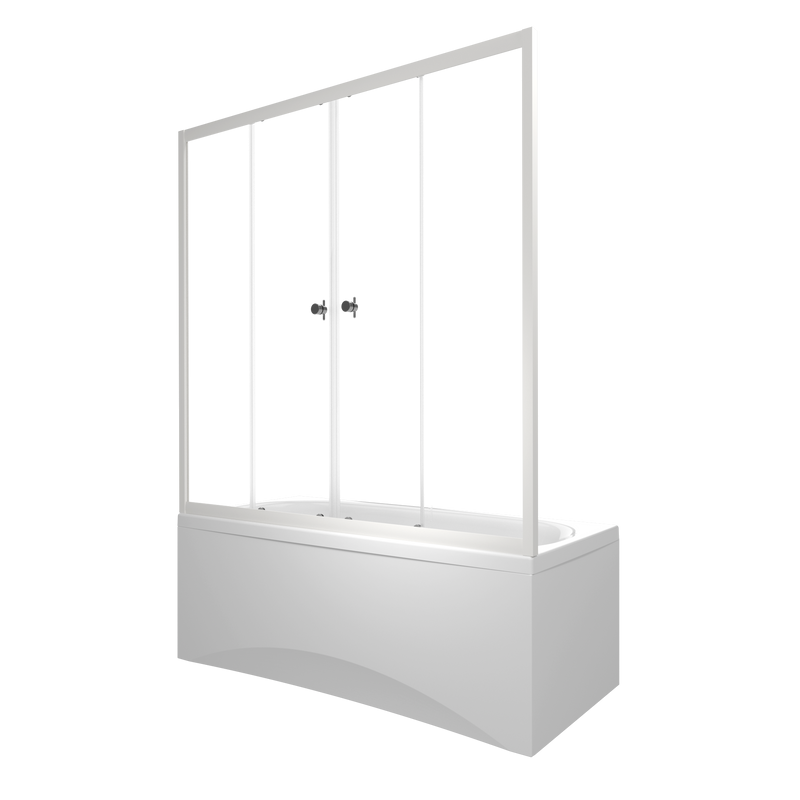 Шторка на ванну Triton Ультра 150 профиль глянцевый белый