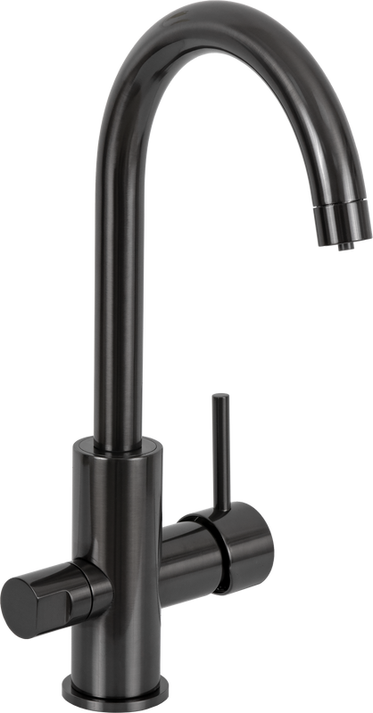 Смеситель для кухни Remer Minimal N792DW чёрный брашированный хром