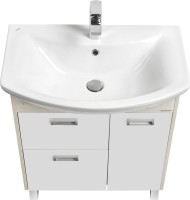 Мебель для ванной комнаты AQUATON Бекка PRO 70 белая, дуб сомерсет