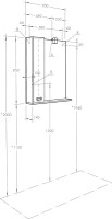 Мебель для ванной комнаты AQUATON Бекка PRO 70 белая, дуб сомерсет