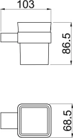 Набор Стакан Allen Brau Infinity 6.21002-00 + Мыльница 6.21004-00 Набор Стакан Allen Brau Infinity 6.21002-00 + Мыльница 6.21004-00
