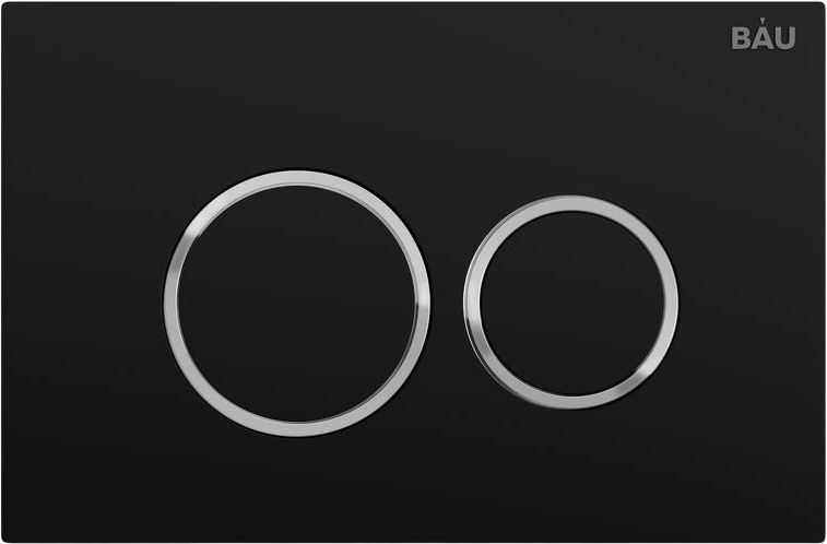 Комплект Унитаз подвесной Bauedge Bau Dream безободковый, с микролифтом + Инсталляция Bau Pro + Кнопка Dream, черная матовая