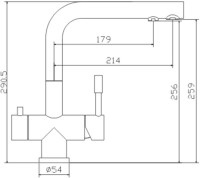 Смеситель для кухни Seaman Eco Venice SSN-1068-GL gun light