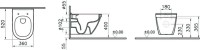 Комплект Унитаз подвесной VitrA S50 + Крышка + Инсталляция TECE Base 9400413 4 в 1 с кнопкой смыва