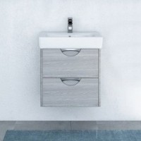 Тумба с раковиной AQUATON Сильва 60 дуб фьорд