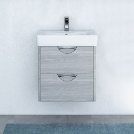 Тумба с раковиной AQUATON Сильва 60 дуб фьорд