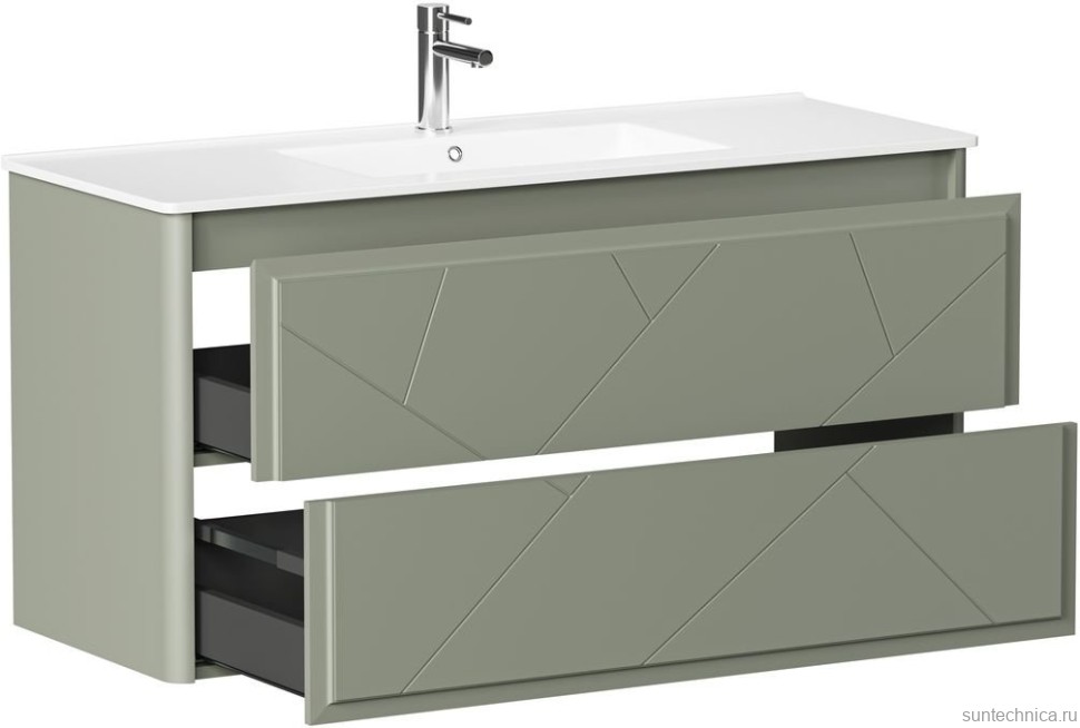 Тумба под раковину без столешницы Allen Brau Paris 120 матовая олива