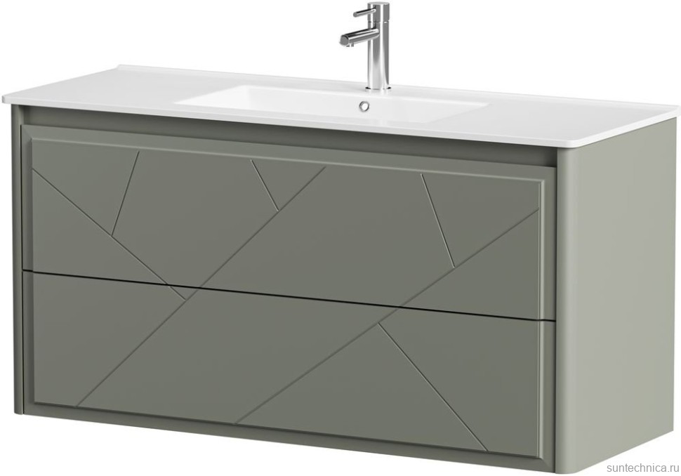 Тумба под раковину без столешницы Allen Brau Paris 120 матовая олива