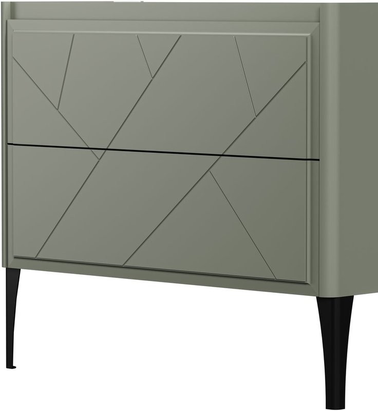 Тумба под раковину без столешницы Allen Brau Paris 120 матовая олива