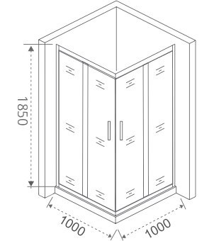 Душевой уголок Good Door Infinity CR-100-C-CH 100x100