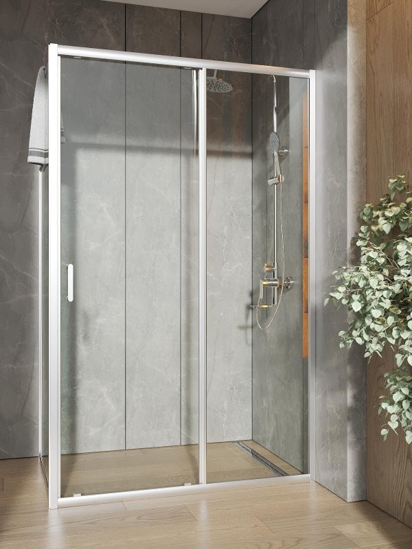 Душевой уголок Orange E23 12080TCR стекло прозрачное, профиль хром