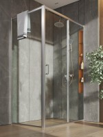 Душевой уголок Orange E23 12080TCR стекло прозрачное, профиль хром