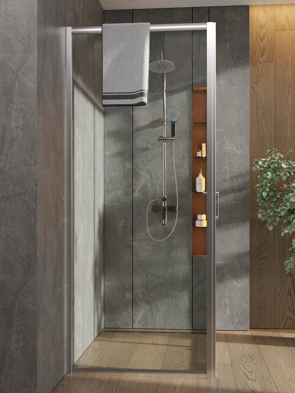 Душевой уголок Orange E23 12080TCR стекло прозрачное, профиль хром