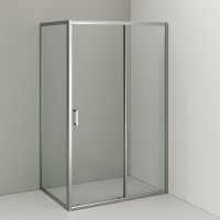 Душевой уголок Orange E23 12080TCR стекло прозрачное, профиль хром