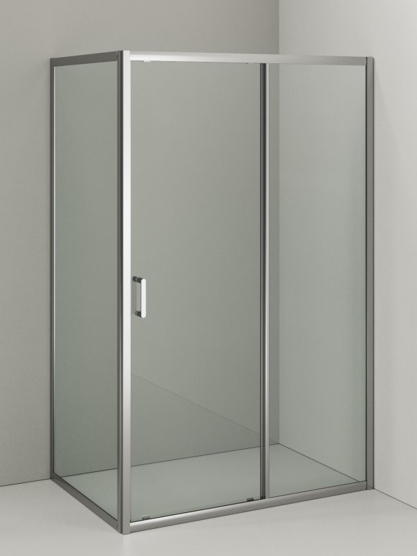 Душевой уголок Orange E23 12080TCR стекло прозрачное, профиль хром