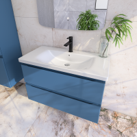 Тумба под раковину без столешницы Caprigo Forte 90 подвесная, бриллиантово-синий