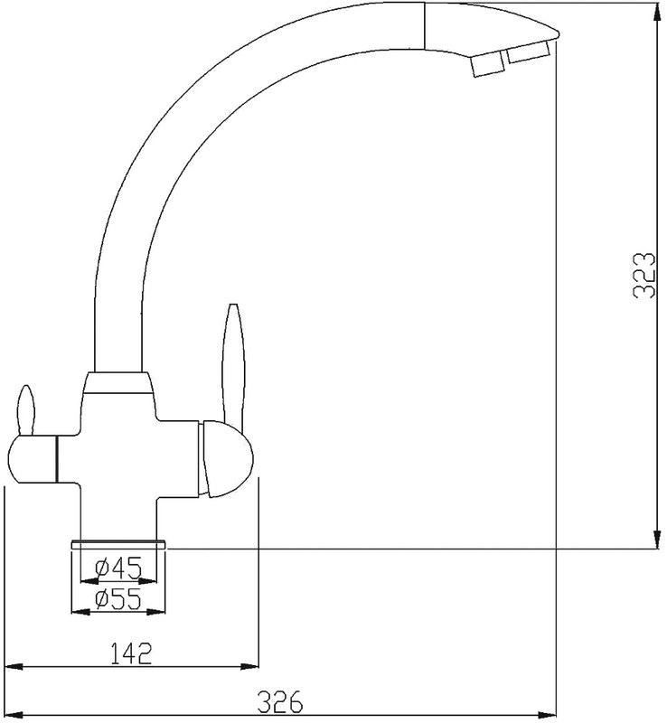 Смеситель для кухни Zorg Steel Hummer SH 699 CR хром