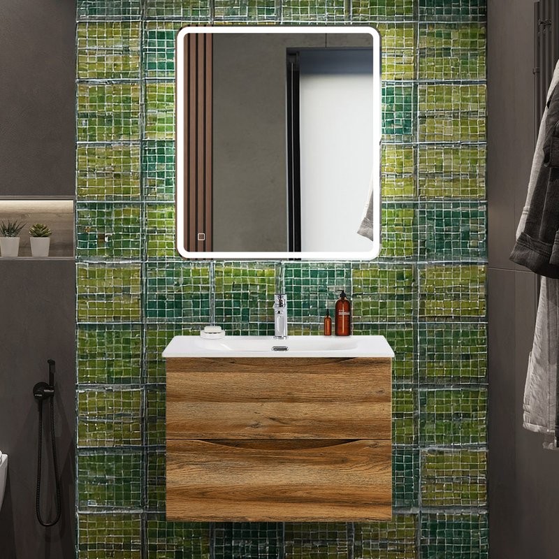 Тумба под раковину BelBagno Marino-cer-n 70 подвесная, rovere rustico