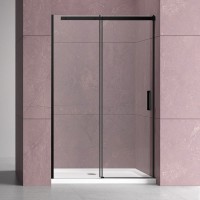 Душевая дверь в нишу Vincea Dice VDS-4D130CLB 130 см, профиль черный