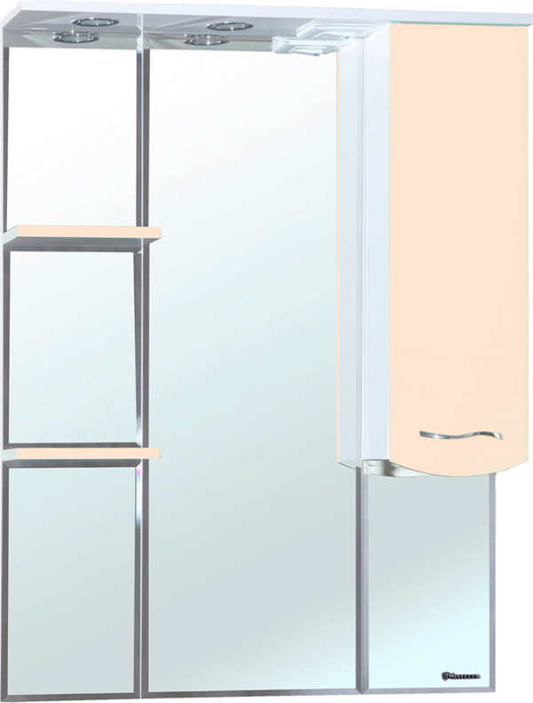 Зеркало Bellezza Мари R 85 белое, бежевое