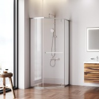 Душевой уголок AM.PM Gem W90G-405-9090-MT профиль матовый хром, стекло прозрачное