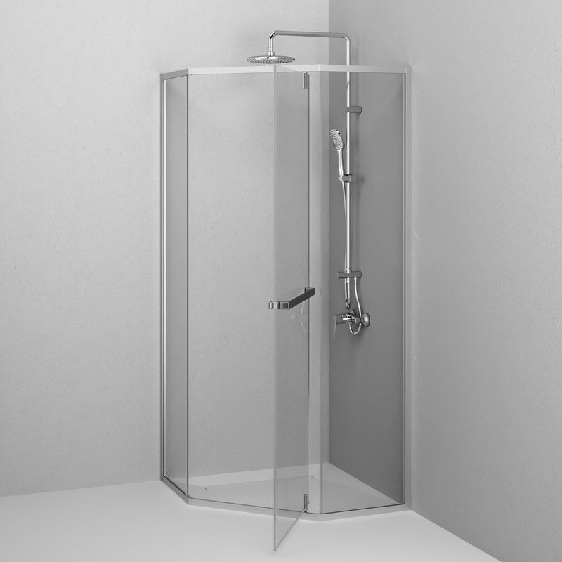 Душевой уголок AM.PM Gem W90G-405-9090-MT профиль матовый хром, стекло прозрачное