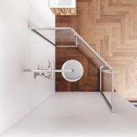 Душевой уголок AM.PM Gem W90G-405-9090-MT профиль матовый хром, стекло прозрачное